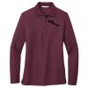 Ladies Silk Touch Long Sleeve Polo Thumbnail